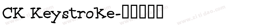 CK Keystroke字体转换